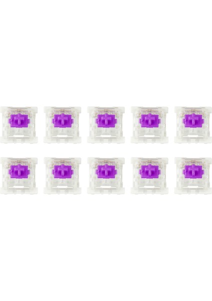 10 Adet Mekanik Klavye Anahtarı Rgb LED Smd Gaming Klavye Acemi Mor (Yurt Dışından)