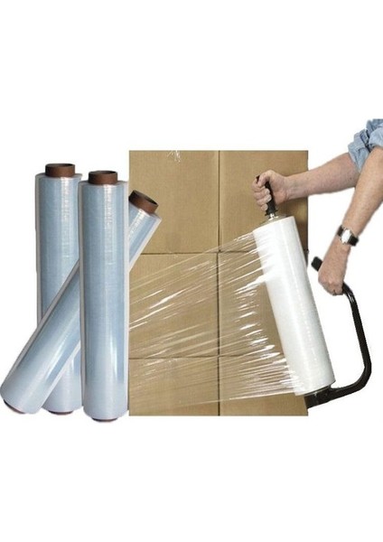 Şeffaf Süper Palet Streç Film 23 Mikron 50 cm 2 kg (1 Adet)