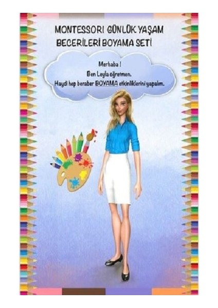 Montessori Günlük Yaşam Becerileri Boyama Seti