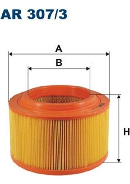 AR307/3 Hava Filtresi Ranger 11- Ranger Tke 14- 2.2 155Ps / B2500 Mazda 13- 2.2 155Ps Mazda Bt-50 Ym 2.2 Td 1720719 AB399601AB AR3073 (WF273782)