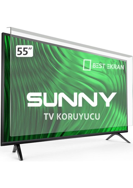 Sunny TRSNLED055410700 Tv Ekran Koruyucu - Sunny 55" Inç 139 cm Ekran Tv Kırılmaz Koruma Paneli
