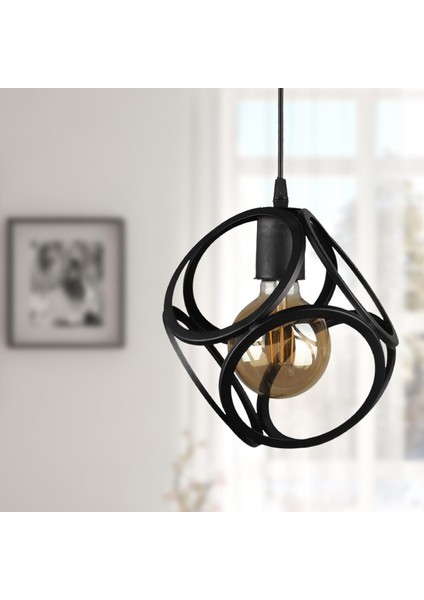 Lingo Tekli Avize Siyah