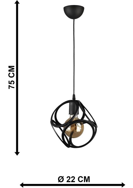 Lingo Tekli Avize Siyah fırsatları