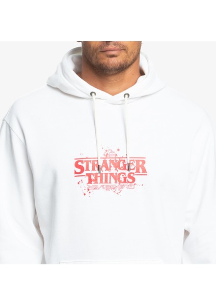 x Stranger Things Official Logo Erkek Kapüşonlu Sweatshirt EQYFT04726 modelleri