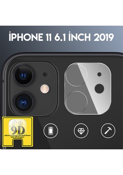 Apple iPhone 11 Kamera Koruma Lens Camı