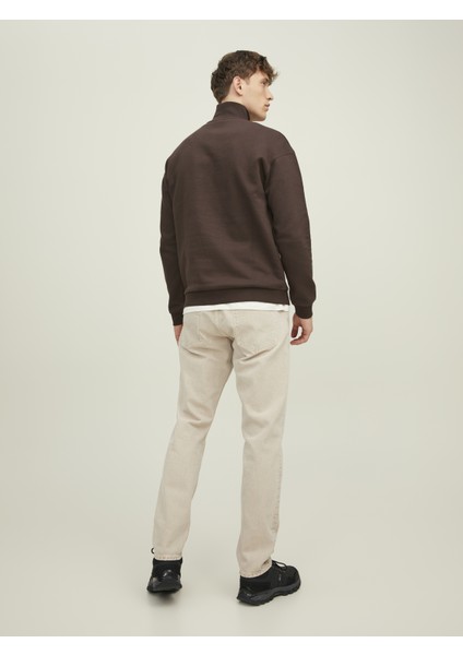 Yarim Fermuarli Logolu Sweatshirt modelleri