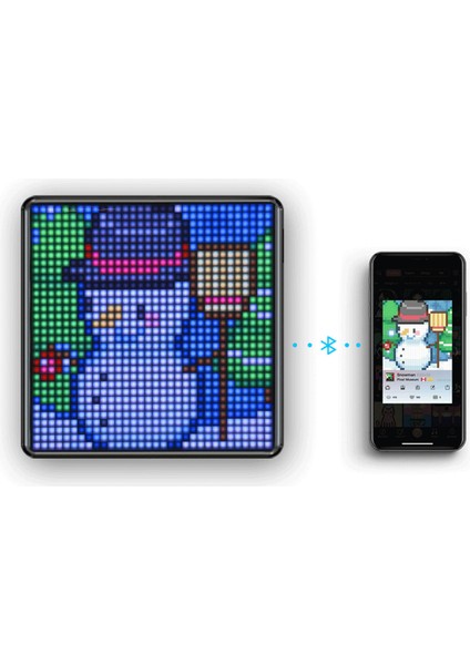 Pixoo Max 32x32 Piksel Full LED Ekranlı APP Kontrollü Akıllı Resim Çerçevesi