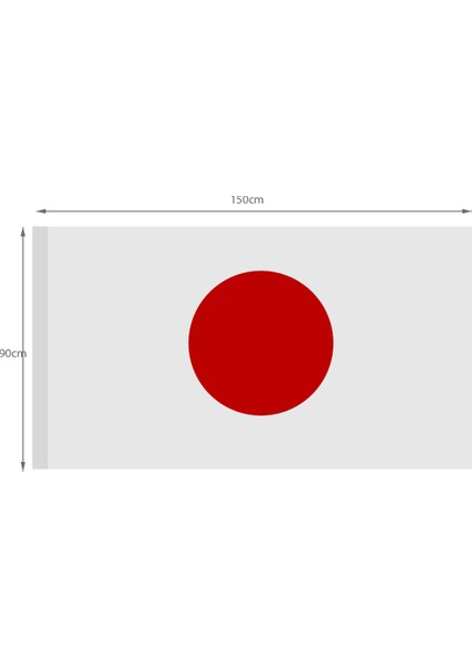 Japonya Uluslararası Ülke Polyester Bayrağı 3 Feet x 5 Feet (Yurt Dışından) fiyatları
