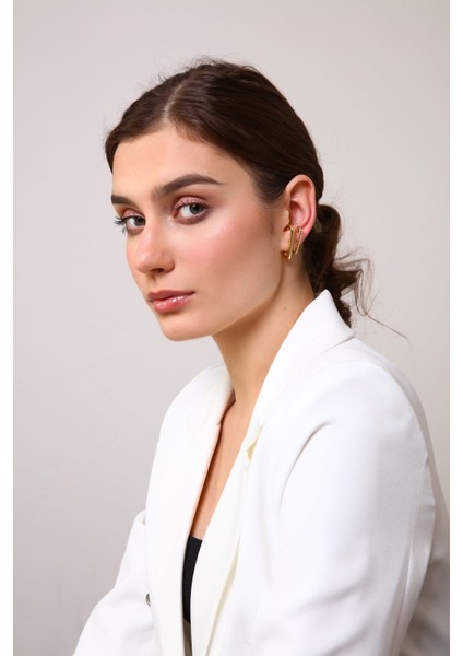 Kadın 2'li Burgu & Gold Cuff