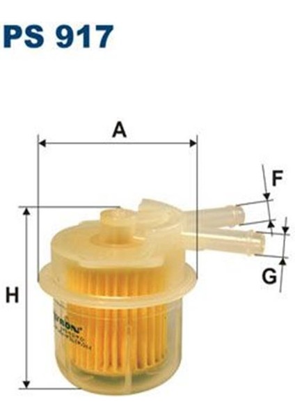 PS917 Benzin Filtresi Krb. Corolla 88-95 2330001010 (WT561697)
