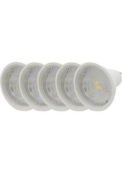 LED Çanak Spot Ampul 4W GU10 Beyaz 6500K 5 Adet