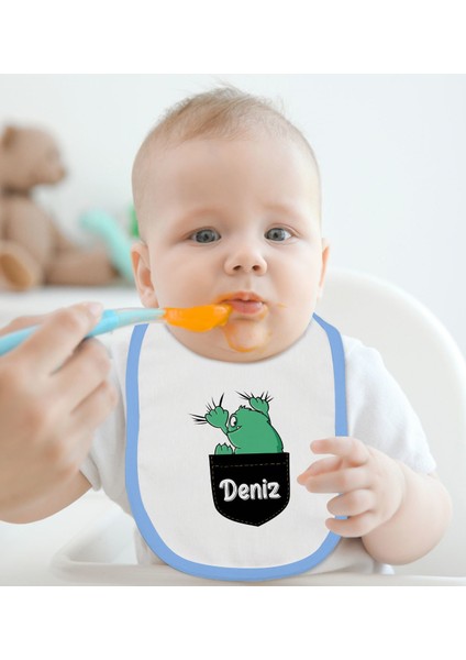 Kids Kişiye Özel Mavi Bebek Mama Önlüğü - Model 172 fiyatları