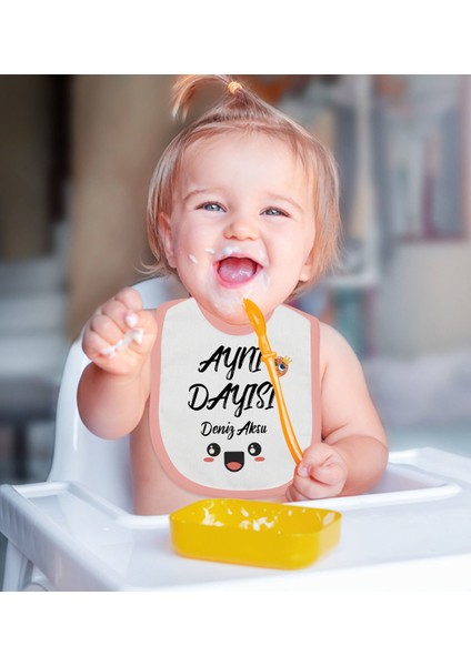 Kids Kişiye Özel Pembe Bebek Mama Önlüğü - Model 47 fiyatları