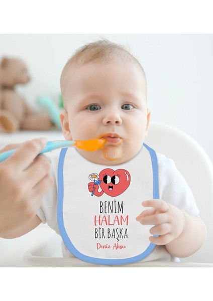 Kids Kişiye Özel Mavi Bebek Mama Önlüğü - Model 77 fiyatları