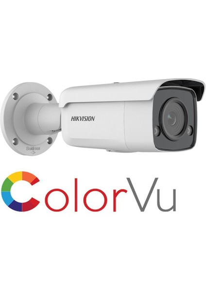 Haıkon (DS-2CD2T47G2-L) 4mp 4mm Cmos Blc, Hlc, 3D Dnrl Colorvu Fıxed Ir Bullet KAMERA-60MT. H265+