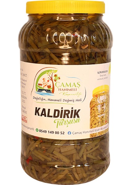 Çamaş Hanımeli Kooperatifi Kaldirik Turşusu 3 kg