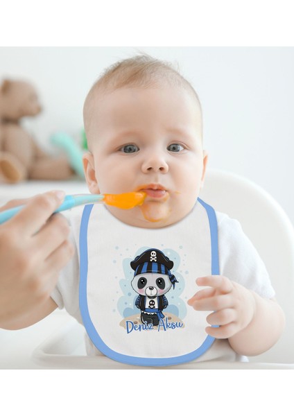 Kids Kişiye Özel Mavi Bebek Mama Önlüğü - Model 180 fiyatları