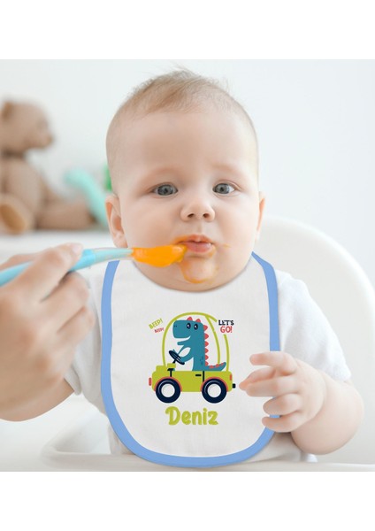 Kids Kişiye Özel Mavi Bebek Mama Önlüğü - Model 170 fiyatları