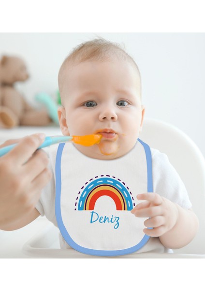 Kids Kişiye Özel Mavi Bebek Mama Önlüğü - Model 108 fiyatları