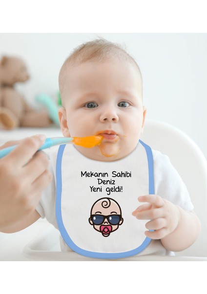 Kids Kişiye Özel Mavi Bebek Mama Önlüğü - Model 103 fiyatları