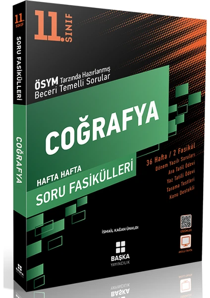 Başka Yayınları 11.Sınıf Coğrafya Hafta Hafta Soru Föyleri