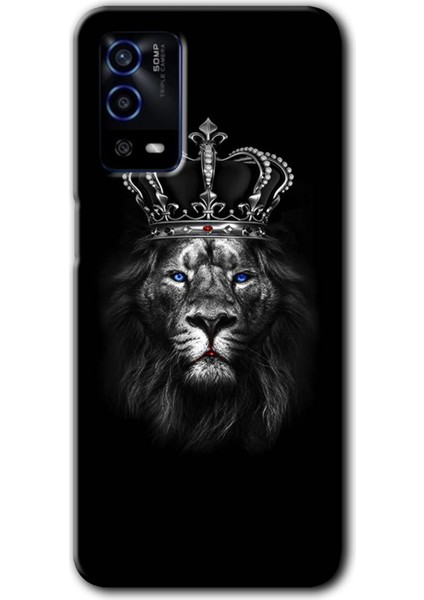 Oppo A55 Kılıf Hd Desen Baskılı Arka Kapak - King Lion