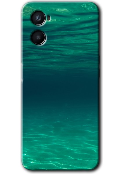 Oppo A96 Kılıf Hd Desen Baskılı Arka Kapak - Derin Deniz