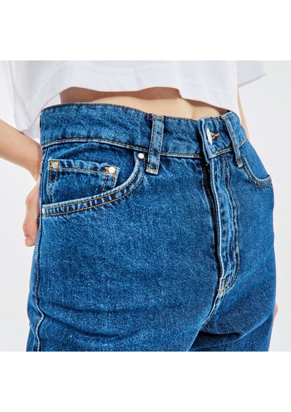 Nautıca Kadın Lacivert Slım Fıt Denım Pantolon 25P450T.93T fırsatları