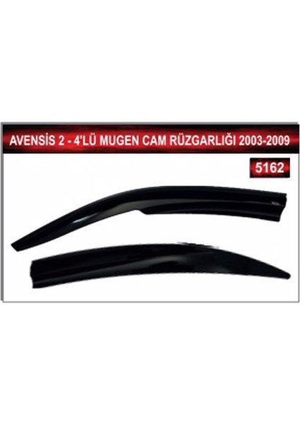Avensis 2 4'lü Mugen Cam Rüzgarlığı 2003-2009