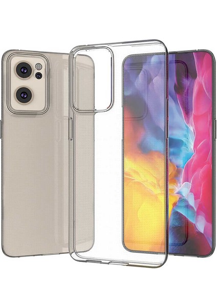 Casestreet Oppo Reno 7 Kılıf Süper Silikon Lüx Korumalı Şeffaf+Nano Glass fiyatları