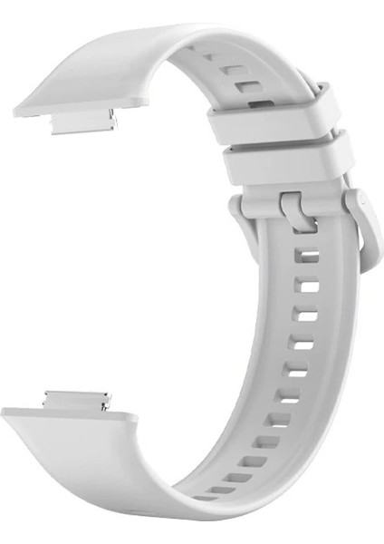 Casestreet Huawei Watch Fit 2 Kordon Mat Kançalı Silikon Krd 43 Gri