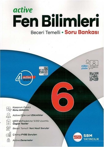 Sbm 6. Sınıf Active Fen Bilimleri Soru Bankası (Beceri Temelli)