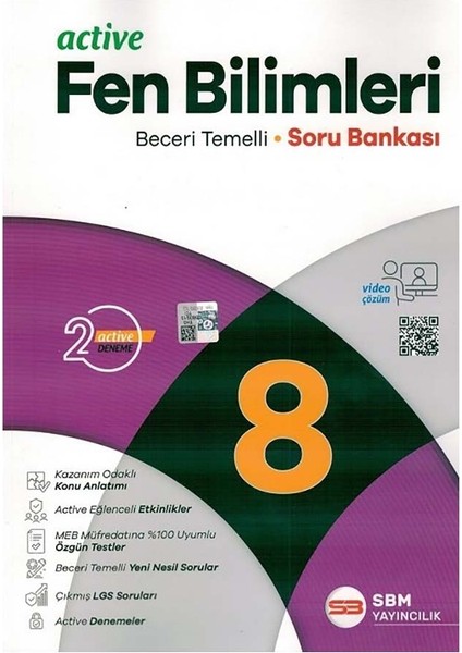 Sbm 8. Sınıf Active Fen Bilimleri Soru Bankası (Beceri Temelli)