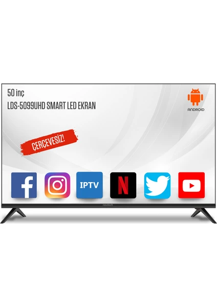 LDS-5099 50" 127 Ekran 4K Ultra HD Smart LED TV