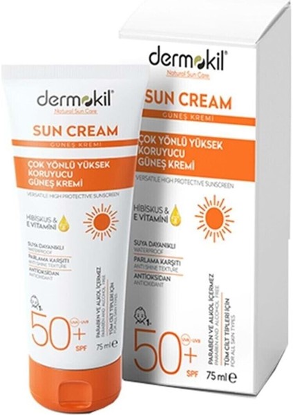 Güneş Kremi Çok Yönlü Yüksek Koruyucu 50 Spf 75 ml