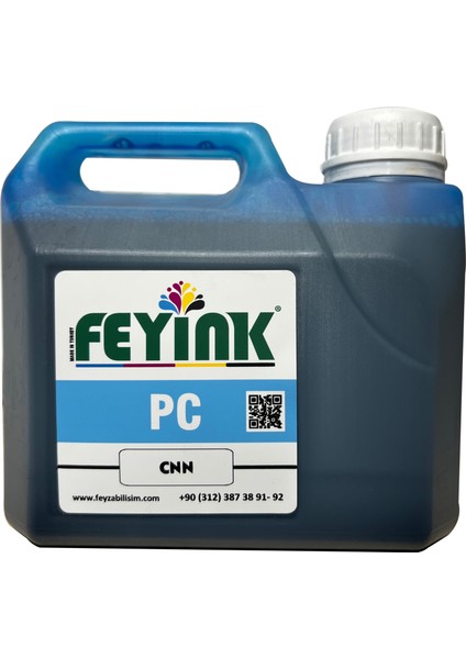 Canon Pro Serisi Uyumlu Dye Mürekkep PFI-1100 PFI-1300 PFI-1700 Pc (Photo Cyan) -1000ML-