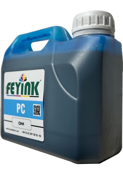 Canon Pro Serisi Uyumlu Dye Mürekkep PFI-1100 PFI-1300 PFI-1700 Pc (Photo Cyan) -1000ML-