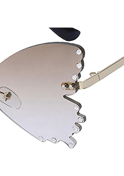 Retro Tarzı Kelebek Güneş Gözlüğü Rhinestones Güneş Gözlükleri Kadın Kadınlar Kahverengi (Yurt Dışından) modelleri