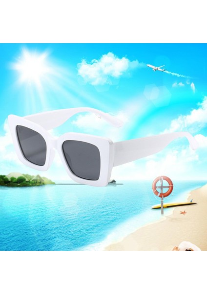 Klasik Güneş Gözlüğü Işınları UV400 Dış Mekan Gözleri Kızlar Erkekler Beyaz (Yurt Dışından) modelleri