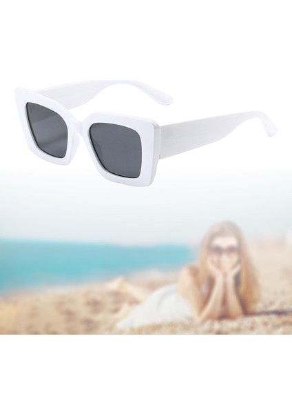 Klasik Güneş Gözlüğü Işınları UV400 Dış Mekan Gözleri Kızlar Erkekler Beyaz (Yurt Dışından) indirimleri