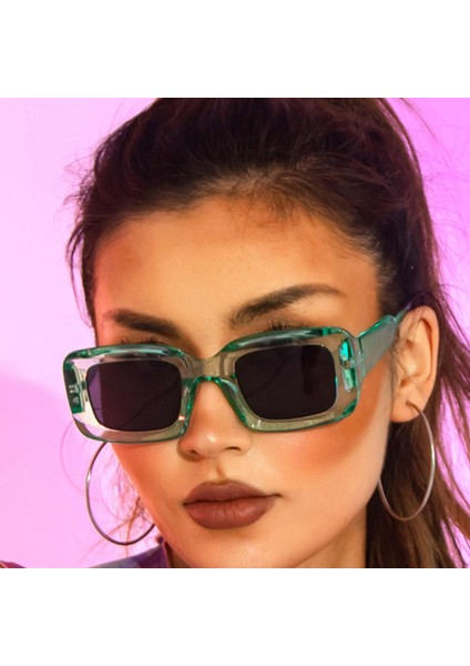 Retro Tarzı Güneş Gözlüğü Kadın Bayanlar UV400 Gözlük Işınları Moda Yeşil (Yurt Dışından) modelleri