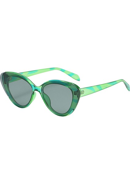 Cat Eye Güneş Gözlüğü Kadın Gözlük Moda UV400 Vintage Style 80 70'lerin Yeşil (Yurt Dışından) fiyatları