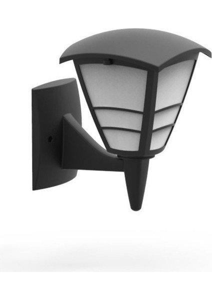 Siyah Duvar Üstü Bahçe Armatür E-27 Yonca-2