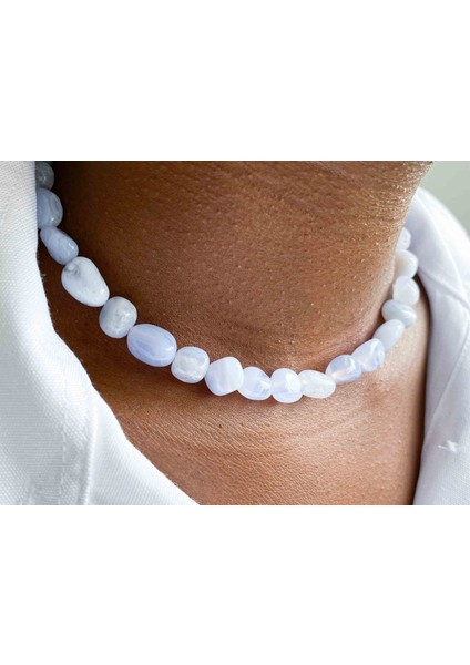 Kalsedon Doğaltaş Kolye Tımbıl fiyatları