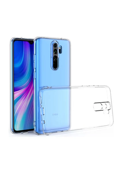 Xiamio Redmi Note 8 Pro Kılıf Şeffaf Kamera Korumalı 3D