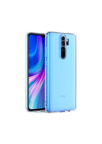 Xiamio Redmi Note 8 Pro Kılıf Şeffaf Kamera Korumalı 3D