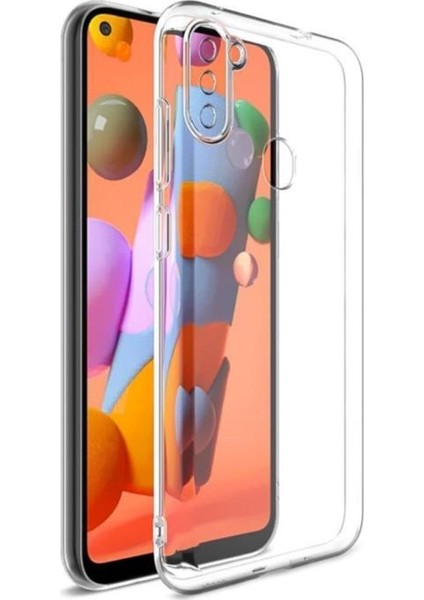 Samsung A11 Kılıf Şeffaf Silikon Kamera Korumalı 3D