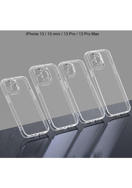 Apple iPhone 13 Pro Max Şeffaf Kamera Korumalı Soket 3D