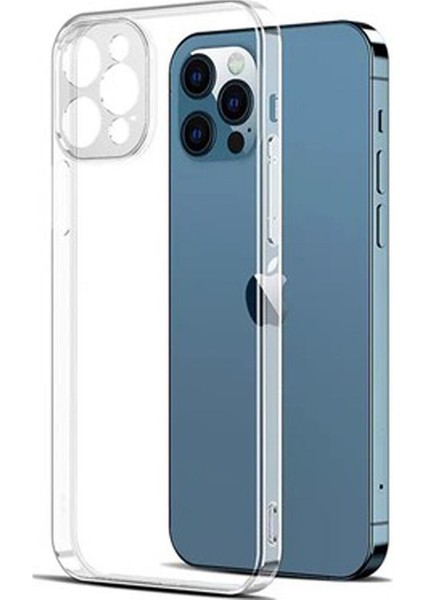 Apple iPhone 13 Pro Şeffaf Kamera Korumalı Soket 3D