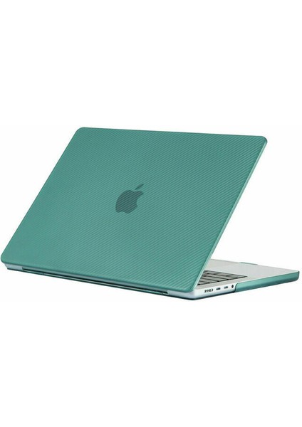 Macbook Air 13 2020 A2337 M1 Işlemcili Koruma Karbon Kılıfı Hardcase Kapak